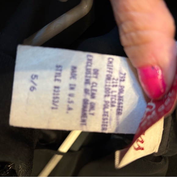 Elegant Alchemy by Joo Mee New York Black Sheer Sleeve Dress 5/6 - Picture 8 of 8